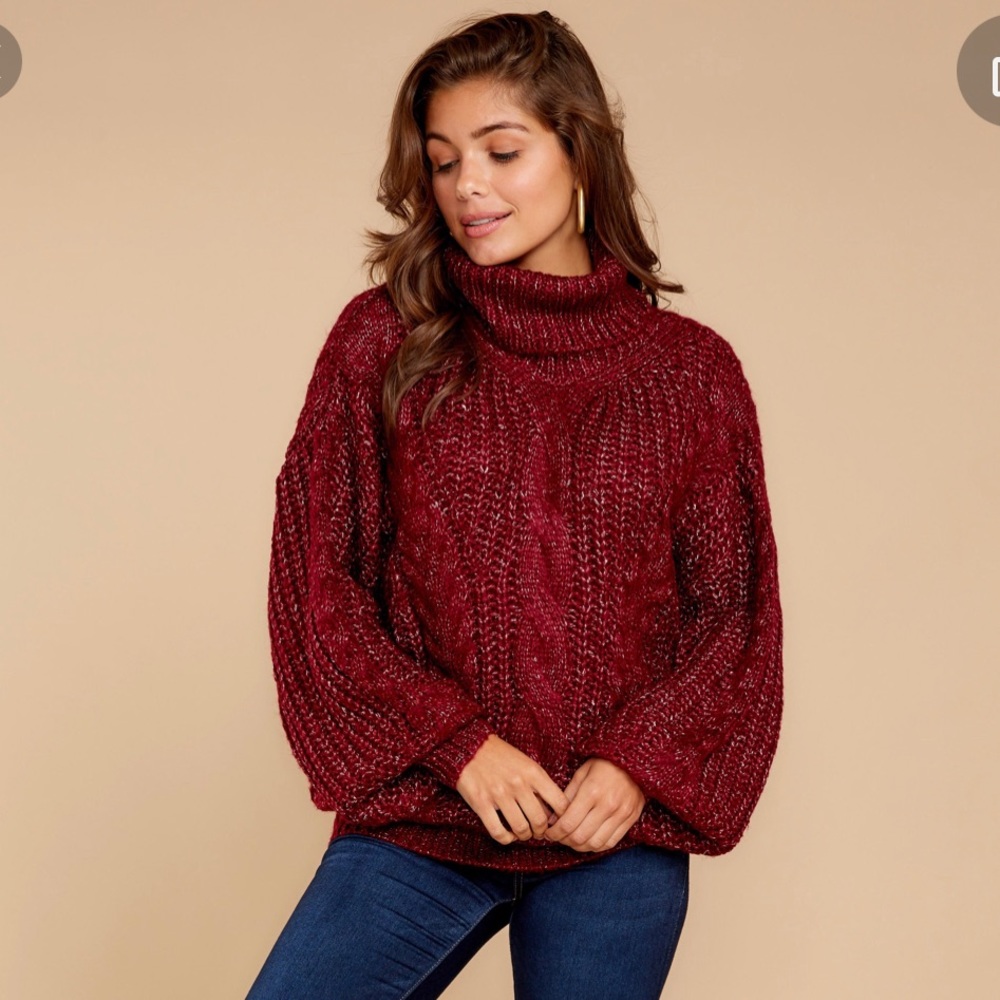 Entro medium maroon turtleneck sweater